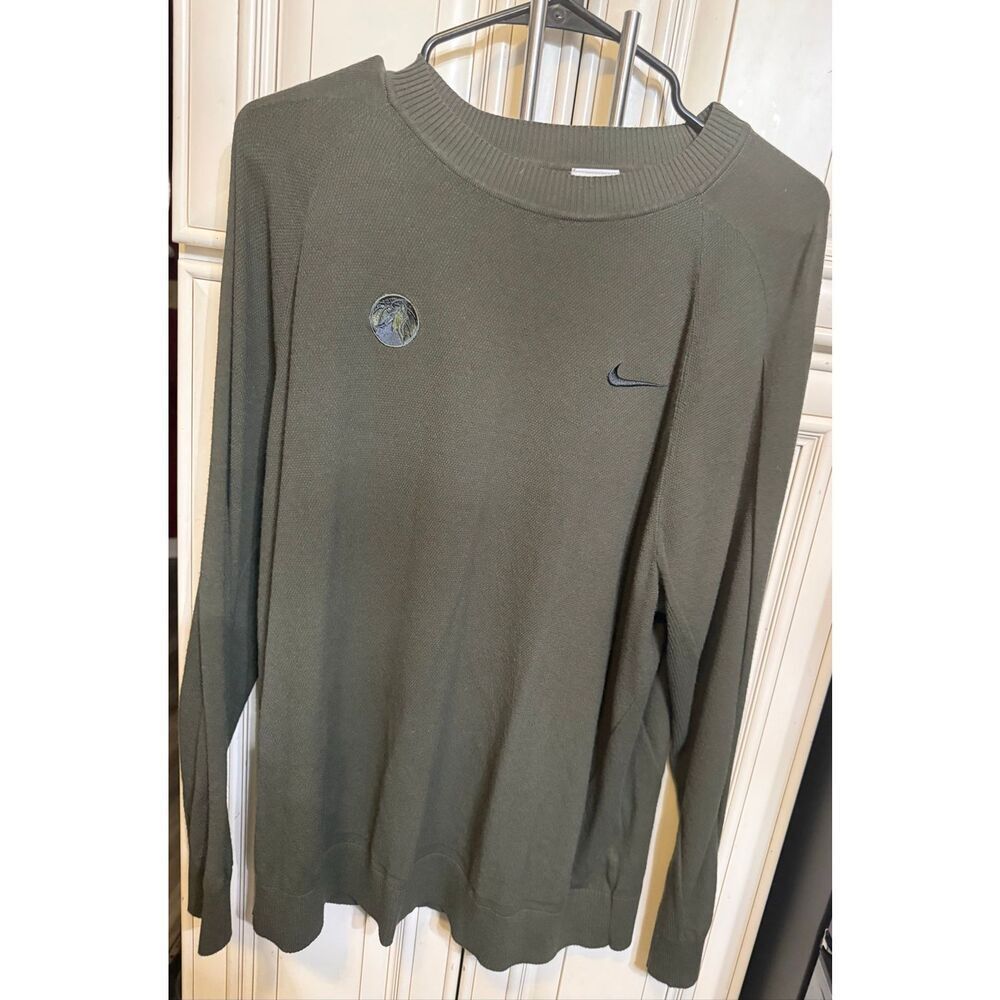 Nike Men's Minnesota Timberwolves Crew Neck Pullover Sweatshirt Olive Green XL